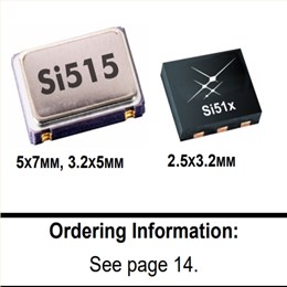 Skyworks廣播視頻晶振,Si515低抖動差分晶振,515BBA250M000BAG
