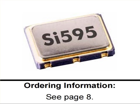 Si595發射器晶振,思佳訊壓控差分振蕩器,595AE192M000DG