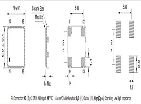 QTX733A16.0000B15M,16MHz,7050mm,Quarztechnik時鐘振蕩器