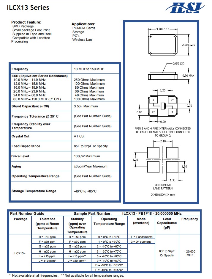 ILCX13規(guī)格